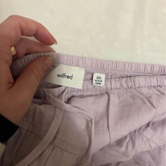 Aritzia | Bouquet linen skirt in cloudy lilac - Picture 4 of 5